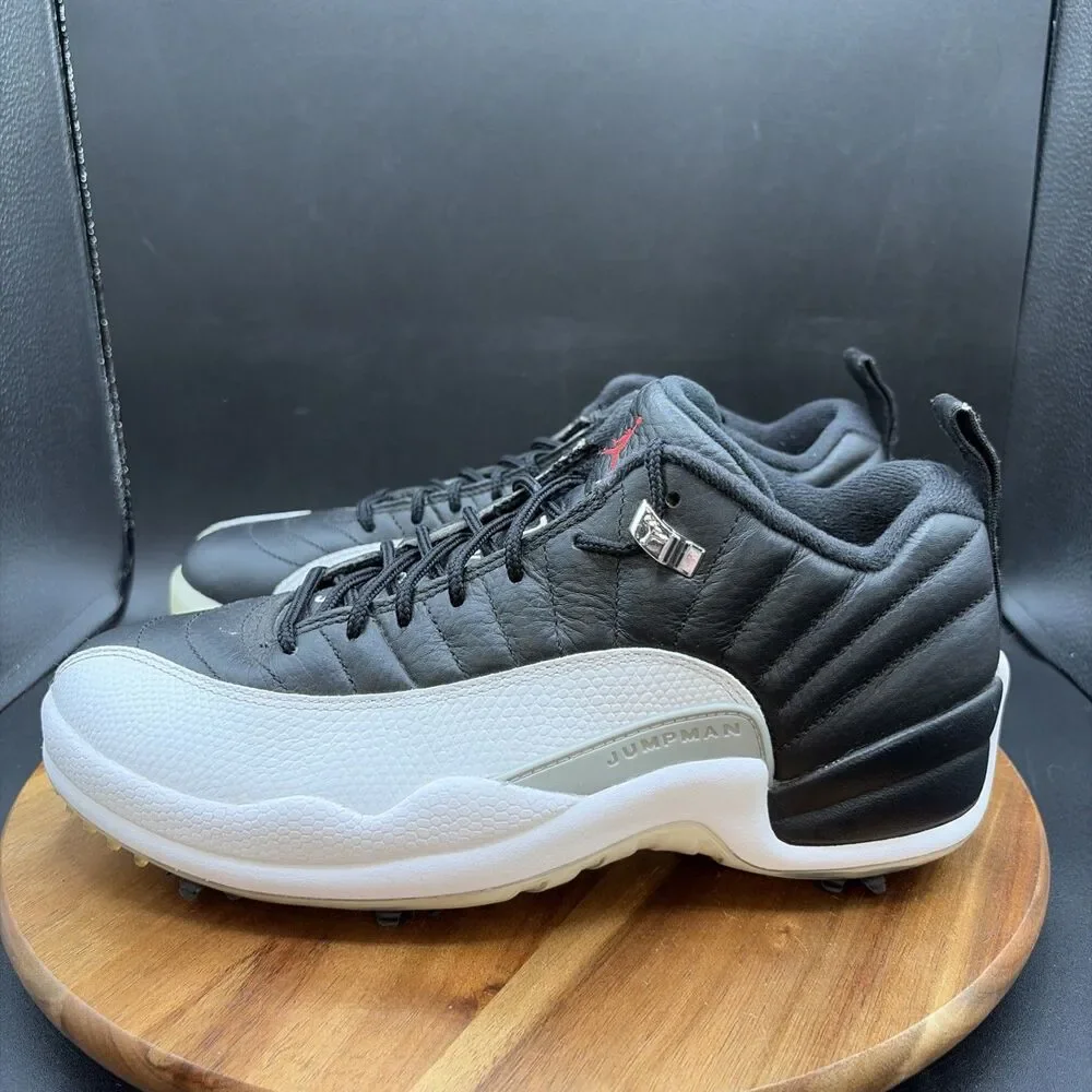 Nike Air Jordan 12 Low Golf Playoffs 2022 Mens Size 8.5 Golf Shoes DH4120-010